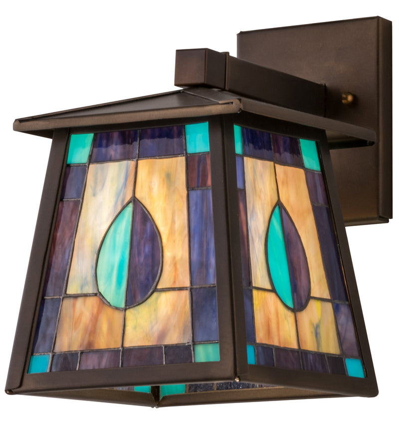 Meyda Tiffany 161156 One Light Wall Sconce, Antique Copper For Outdoor