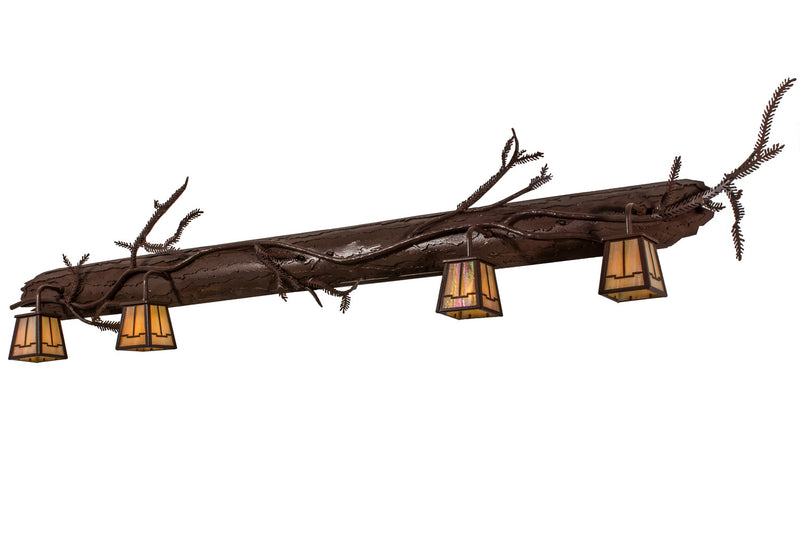 Meyda Tiffany 161285 Four Light Vanity, Rust,Wrought Iron