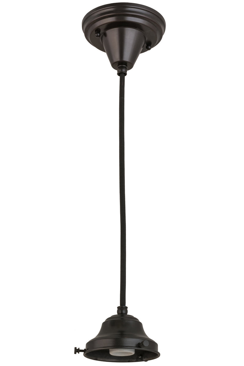 Meyda Tiffany 161366 One Light Pendant Hardware, Craftsman Brown