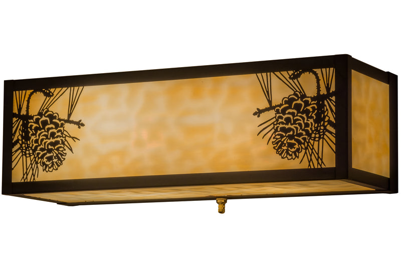 Meyda Tiffany 161521 Two Light Wall Sconce, Craftsman Brown