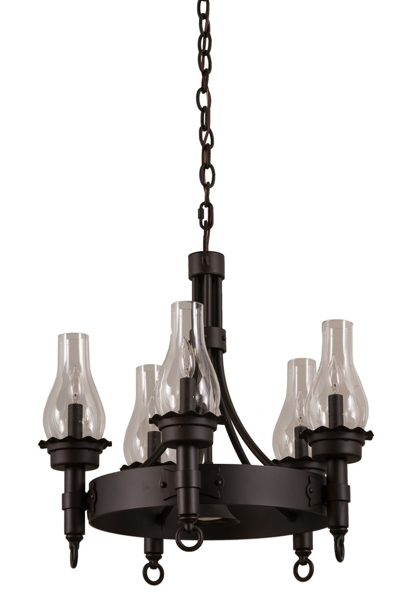 Meyda Tiffany 161543 Six Light Chandelier, Oil Rubbed Bronze
