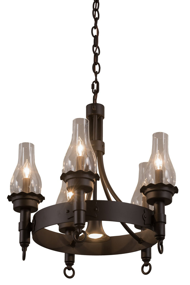 Meyda Tiffany 161543 Six Light Chandelier, Oil Rubbed Bronze