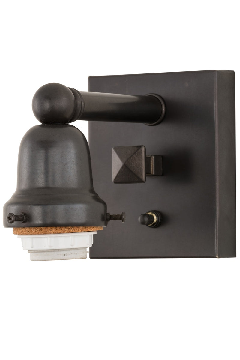 Meyda Tiffany 161599 One Light Wall Sconce, Craftsman Brown