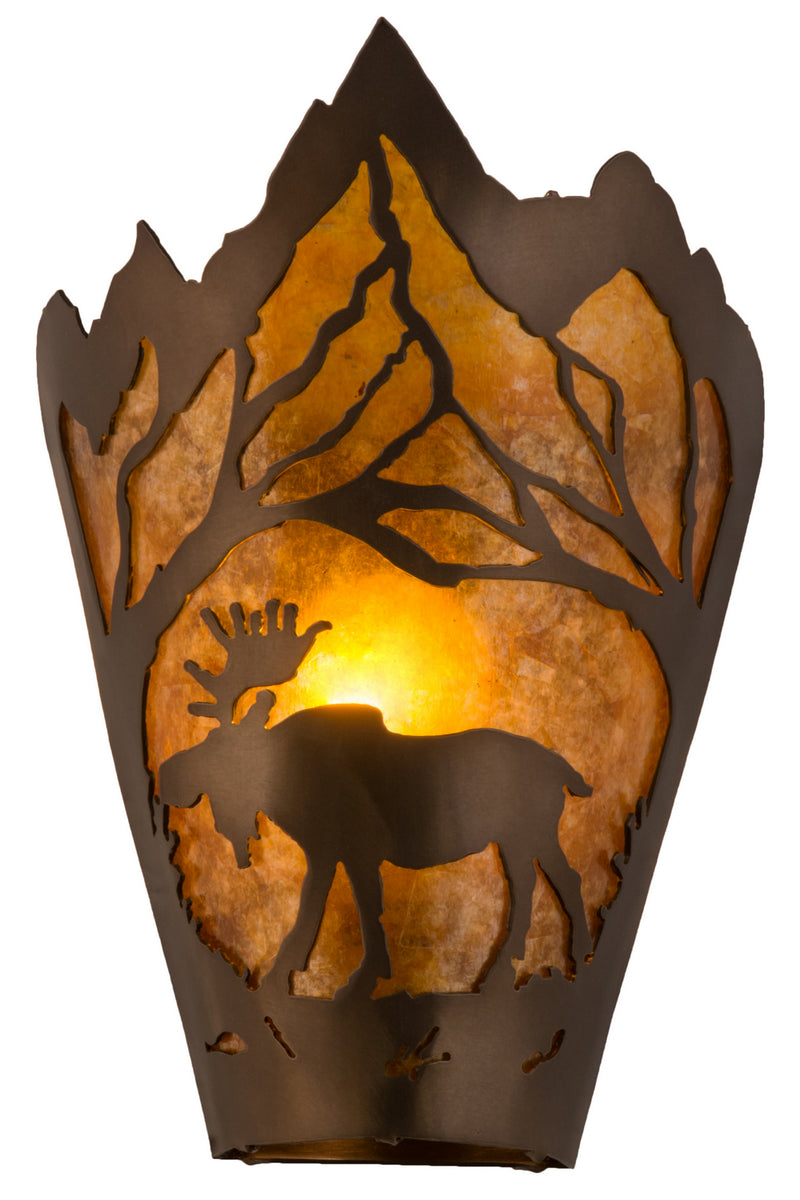 Meyda Tiffany 161606 One Light Wall Sconce, Antique Copper