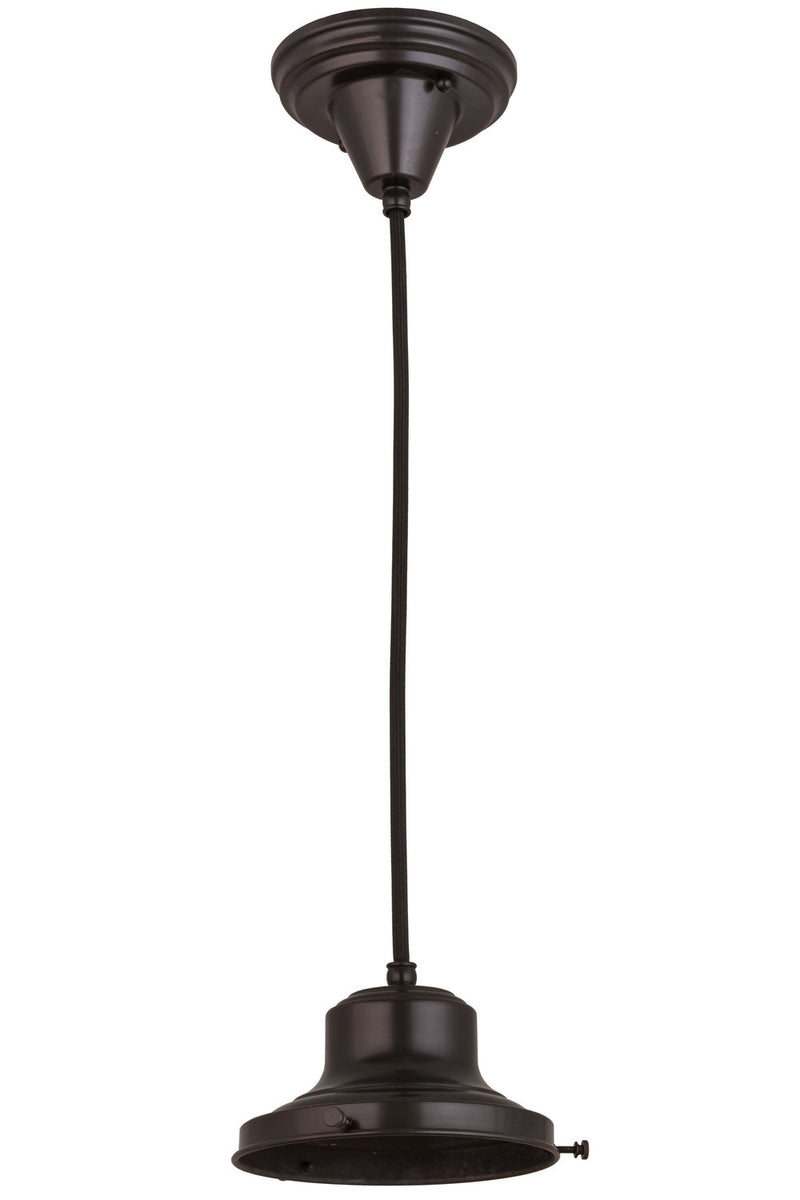 Meyda Tiffany 161841 One Light Pendant Hardware, Craftsman Brown