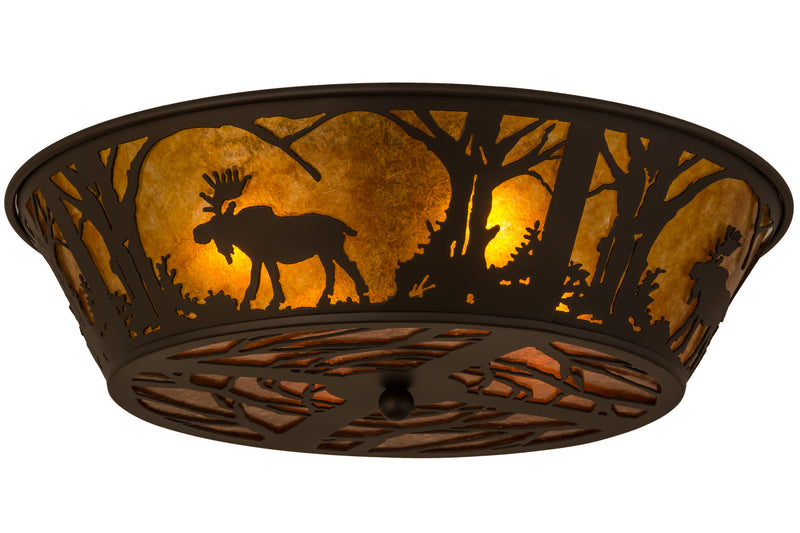 Meyda Tiffany 162067 Four Light Flushmount, Oil Rubbed Bronze
