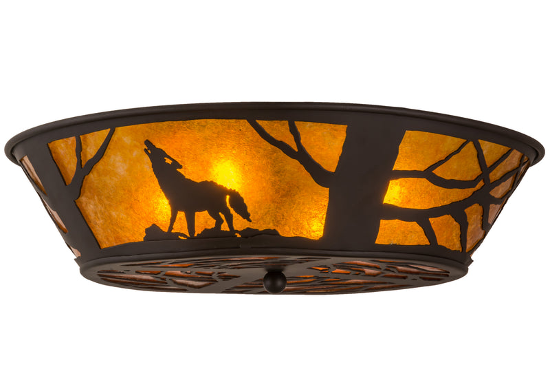 Meyda Tiffany 162070 Four Light Flushmount, Oil Rubbed Bronze