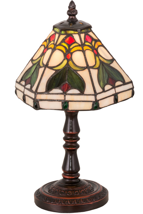 Meyda Tiffany 162205 One Light Mini Lamp, Mahogany Bronze