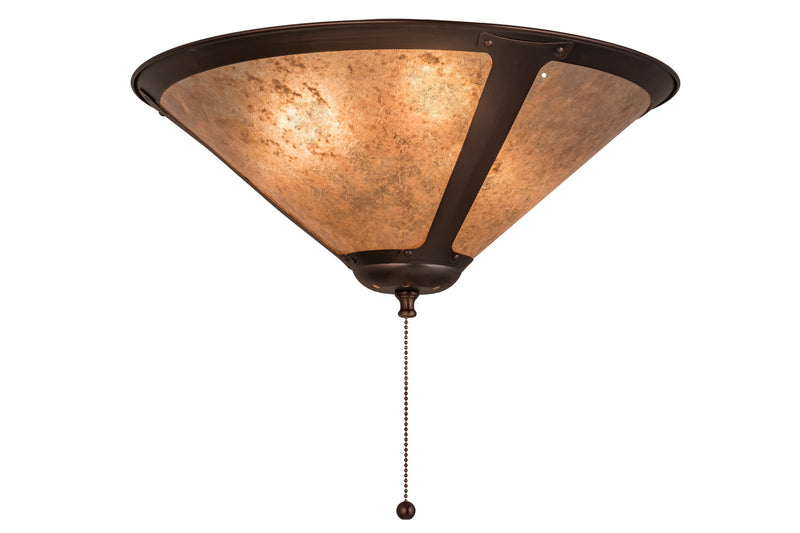 Meyda Tiffany 162339 Three Light Flushmount, Mahogany Bronze