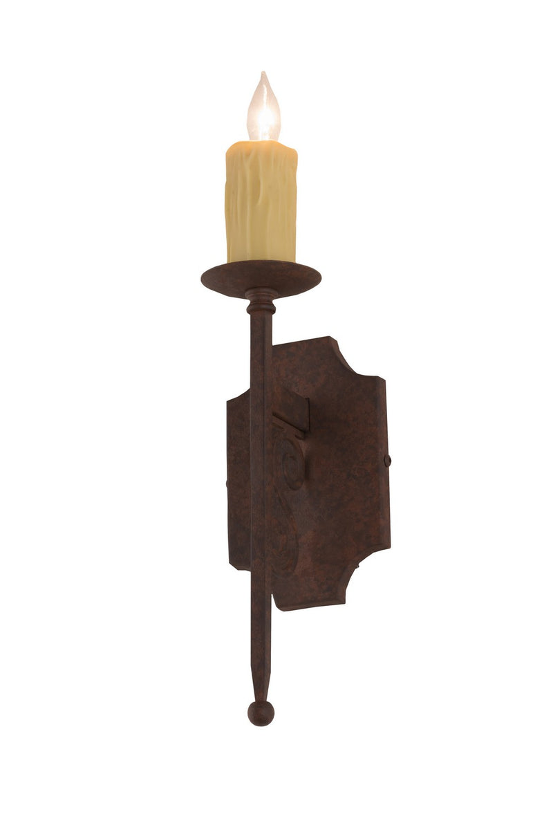 Meyda Tiffany 162458 One Light Wall Sconce, Rusty Nail