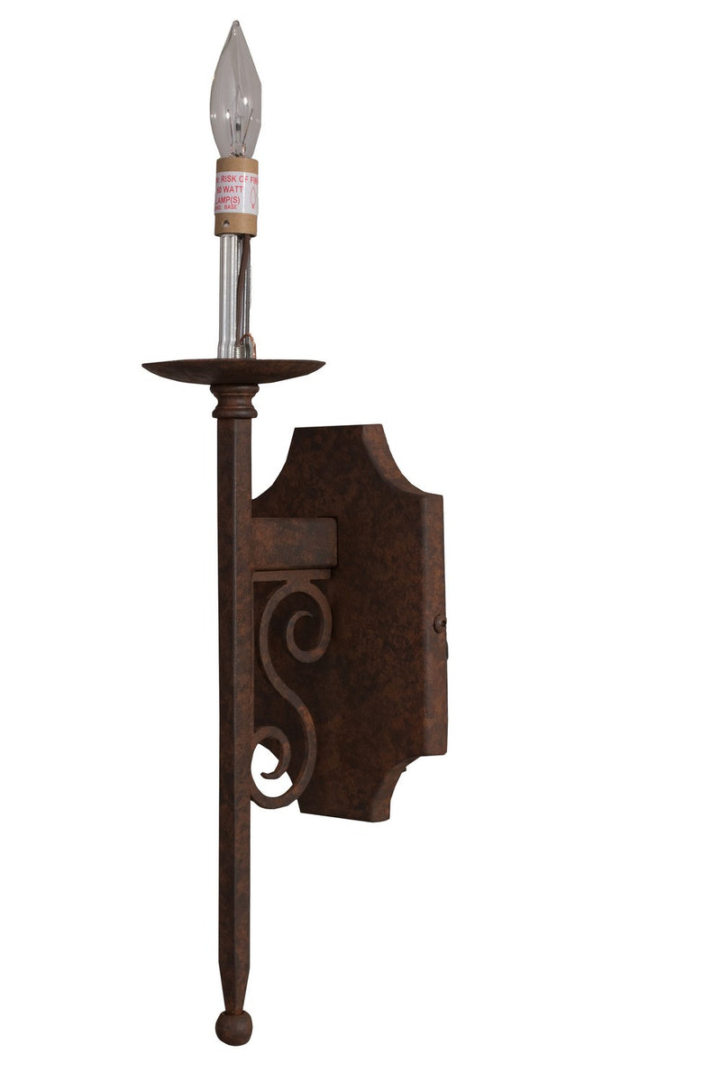 Meyda Tiffany 162458 One Light Wall Sconce, Rusty Nail