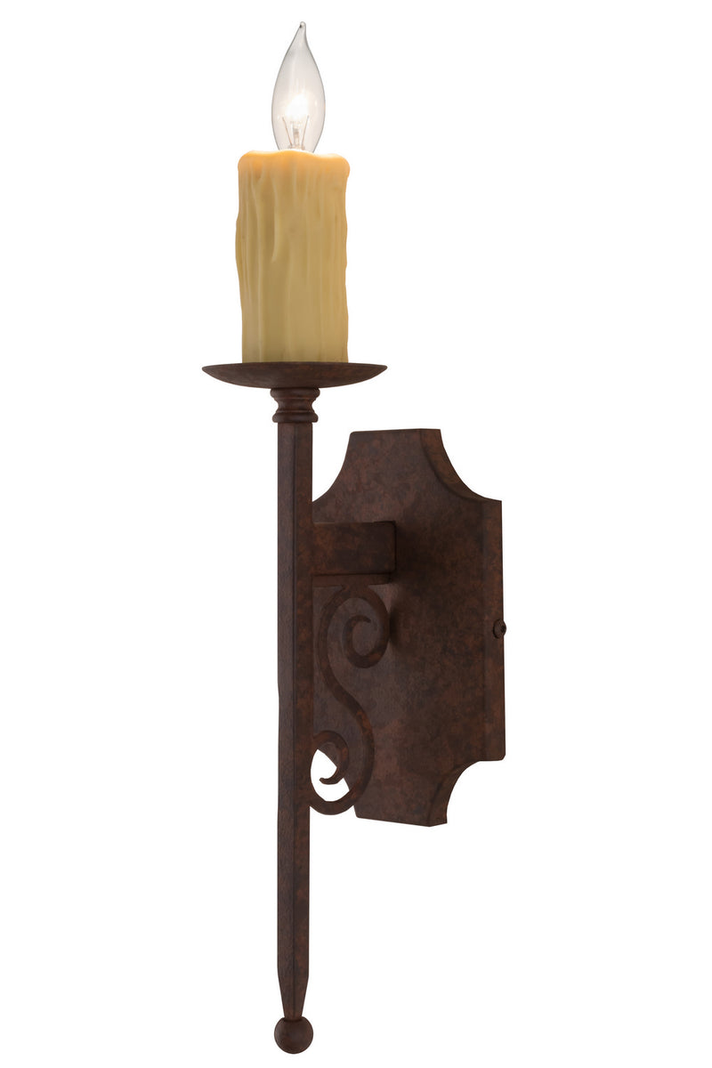 Meyda Tiffany 162458 One Light Wall Sconce, Rusty Nail