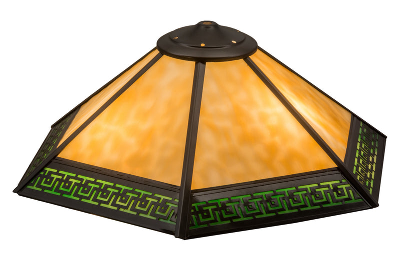 Meyda Tiffany 162464 Shade, Craftsman Brown