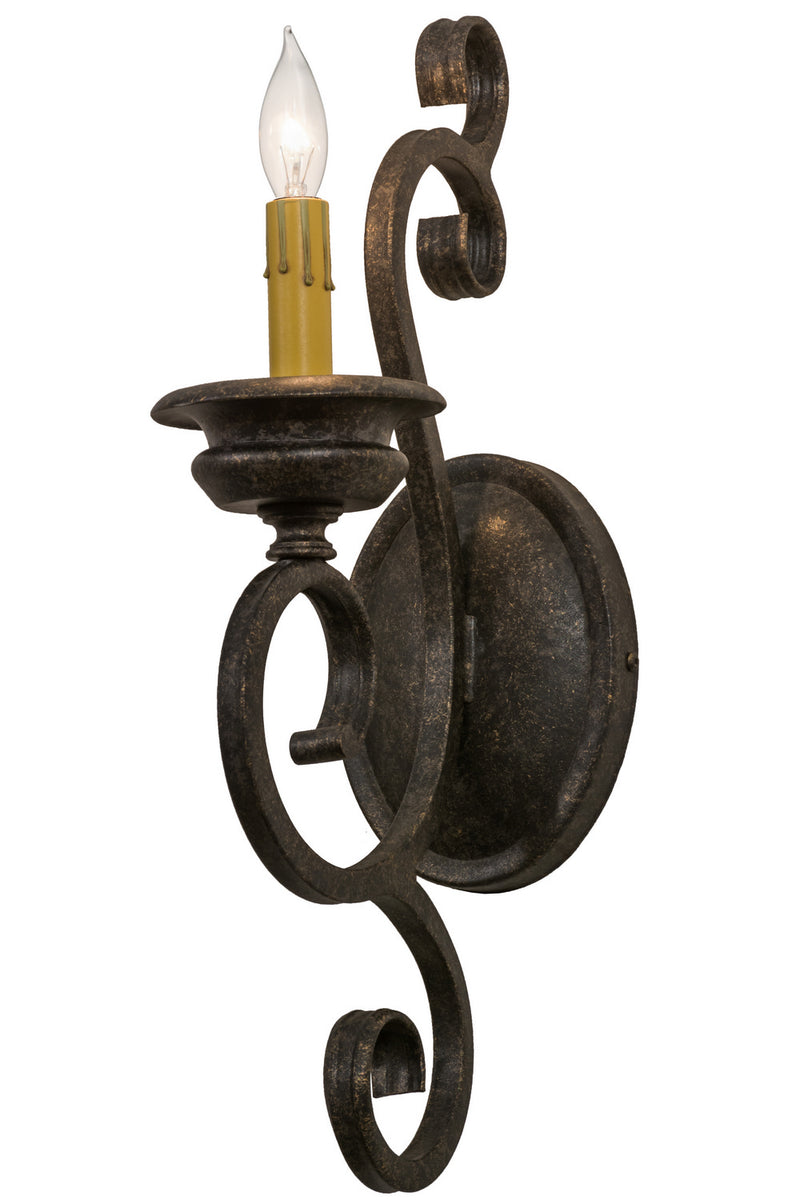 Meyda Tiffany 162465 One Light Wall Sconce, Golden Bronze