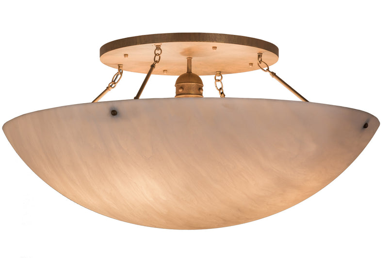 Meyda Tiffany 162588 Eight Light Semi-Flushmount, Cortez Gold