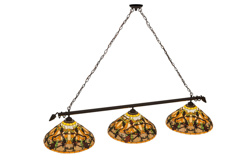 Meyda Tiffany 162669 Three Light Island Pendant, Oil Rubbed Bronze