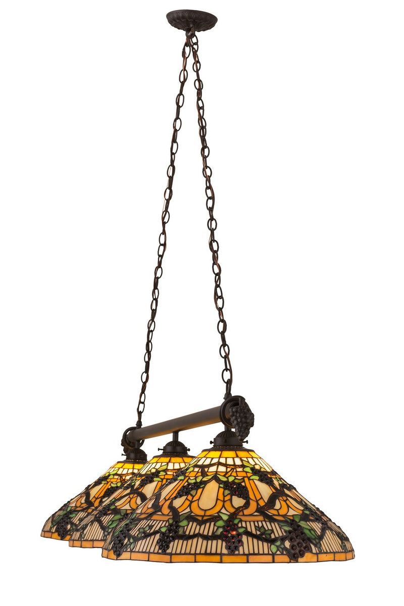 Meyda Tiffany 162669 Three Light Island Pendant, Oil Rubbed Bronze