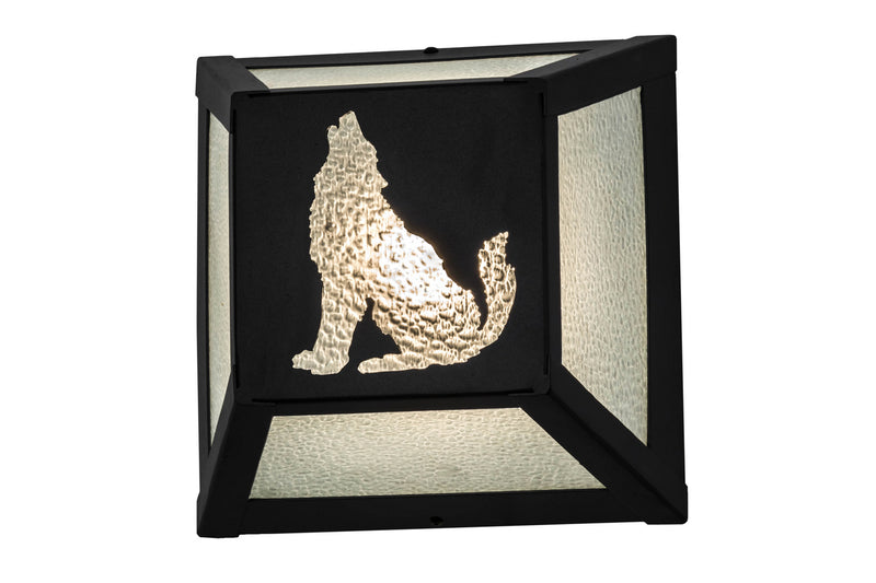 Meyda Tiffany 162704 One Light Wall Sconce, Black Metal