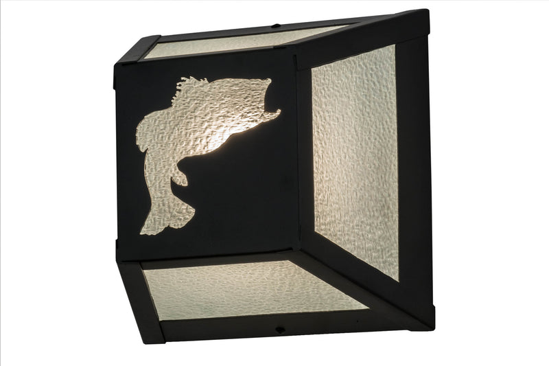 Meyda Tiffany 162706 One Light Wall Sconce, Black Metal