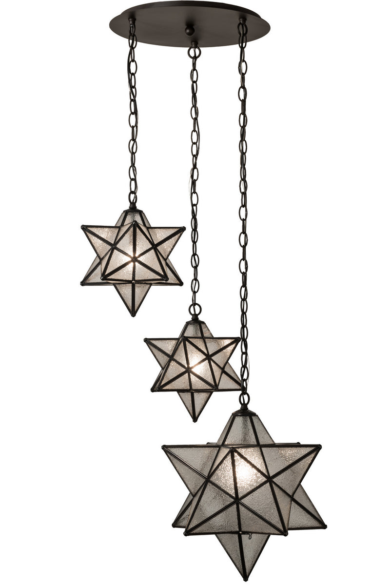Meyda Tiffany 162799 Three Light Pendant, Oil Rubbed Bronze