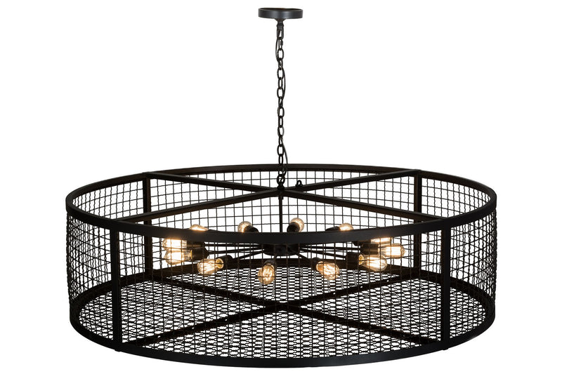 Meyda Tiffany 162850 12 Light Pendant, Textured Black