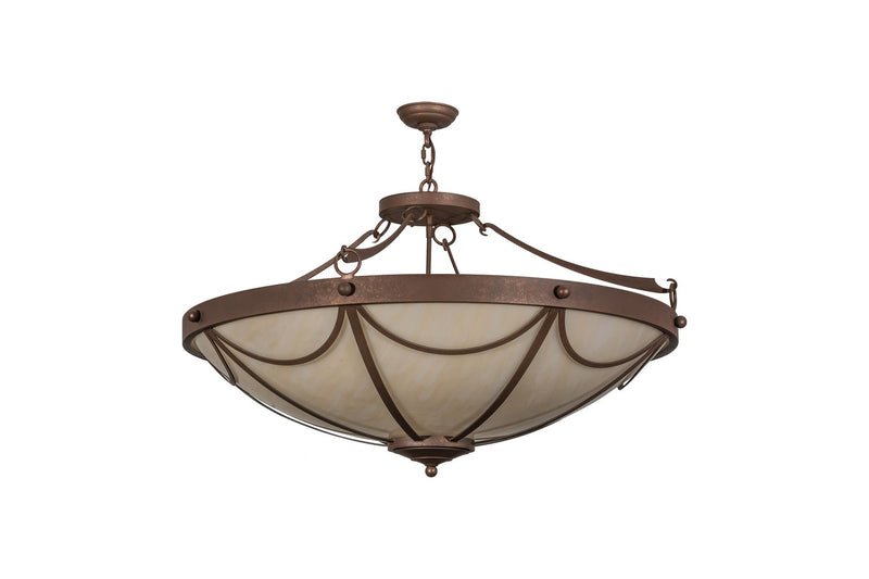 Meyda Tiffany 162887 Eight Light Pendant, Antique Rust
