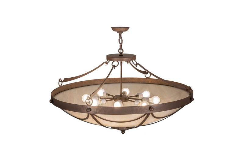Meyda Tiffany 162887 Eight Light Pendant, Antique Rust