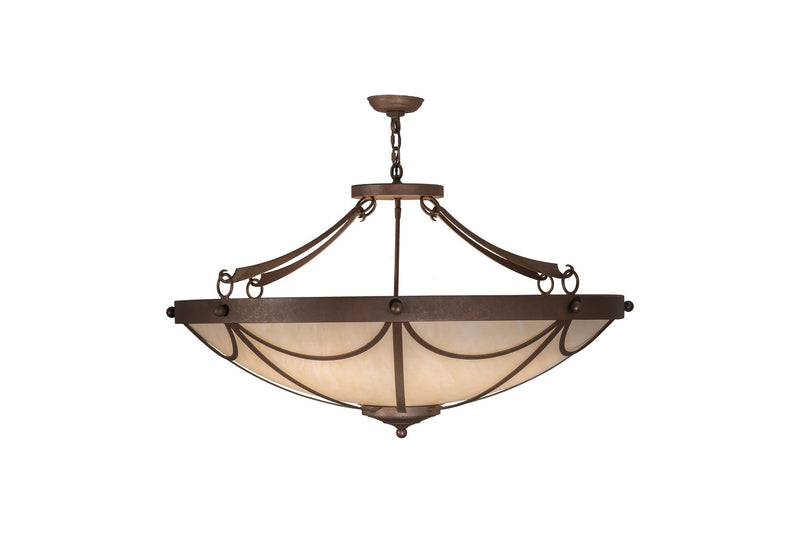Meyda Tiffany 162887 Eight Light Pendant, Antique Rust