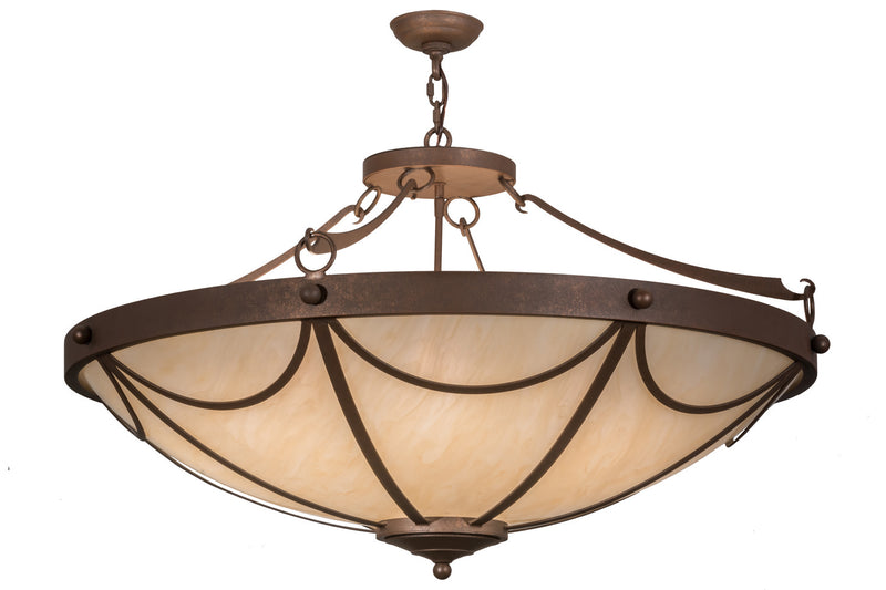 Meyda Tiffany 162887 Eight Light Pendant, Antique Rust