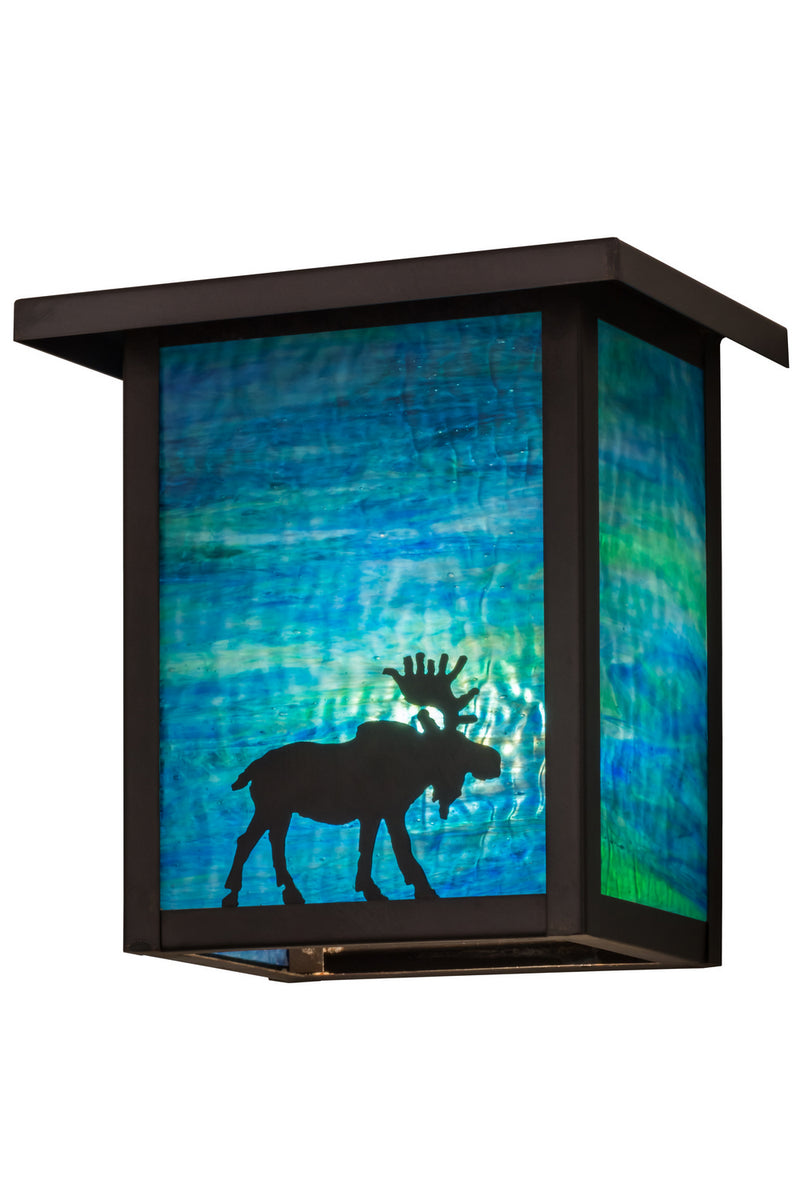 Meyda Tiffany 163102 One Light Wall Sconce, Craftsman Brown