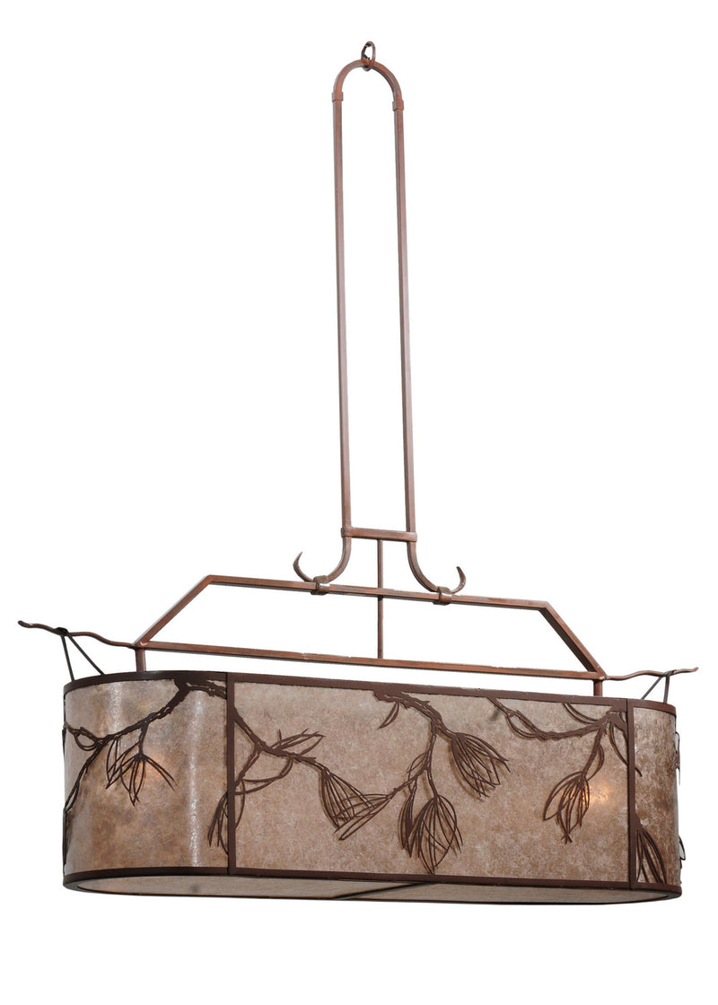 Meyda Tiffany 163765 Two Light Inverted Pendant, Cafe-Noir