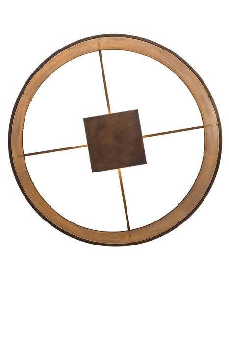 Meyda Tiffany 163842 Four Light Pendant, Antique Brass