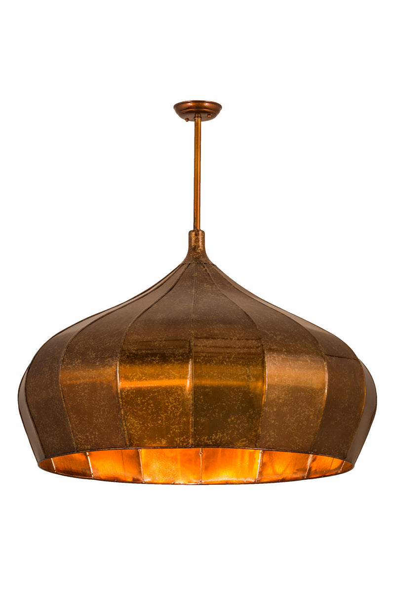 Meyda Tiffany 163867 One Light Pendant, Transparent Copper