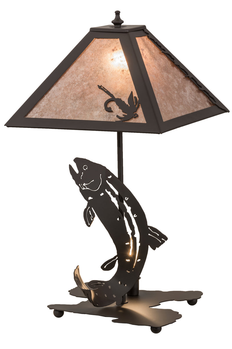 Meyda Tiffany 164182 Two Light Table Lamp, Oil Rubbed Bronze