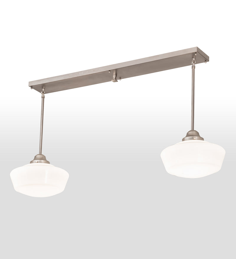 Meyda Tiffany 164451 Two Light Island Pendant, Nickel
