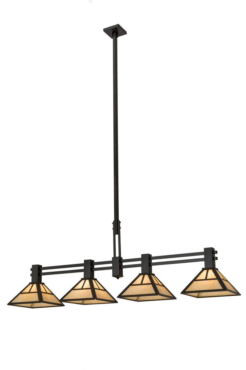 Meyda Tiffany 164837 Four Light Island Pendant, Timeless Bronze