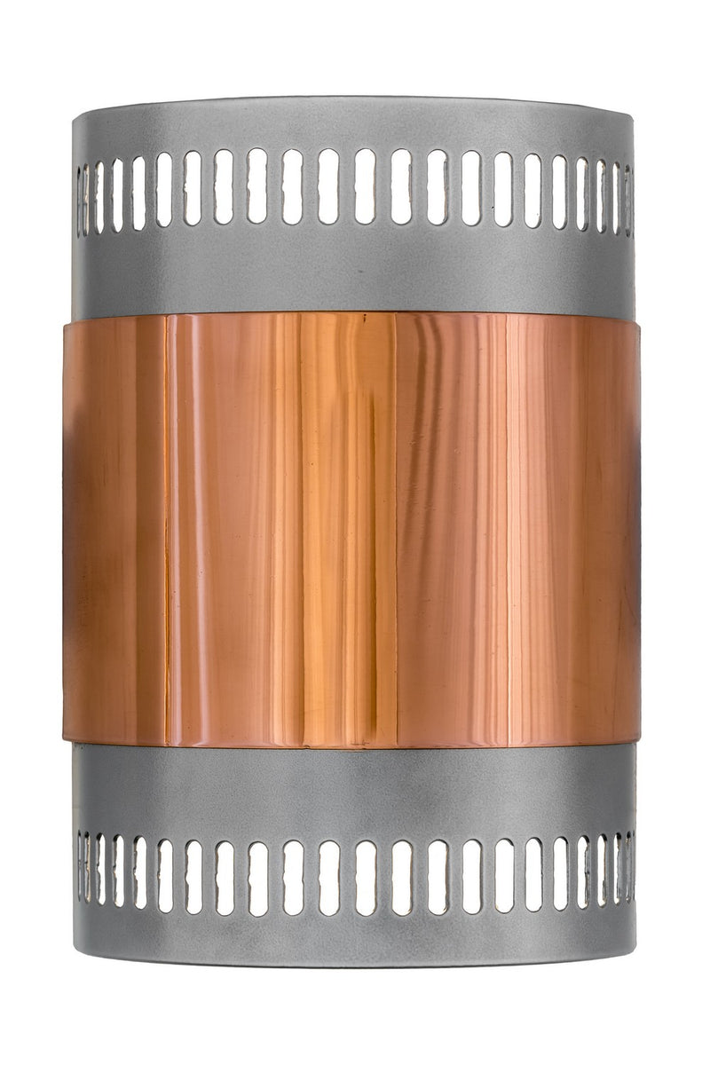 Meyda Tiffany 164967 One Light Wall Sconce, Nickel/Polished Copper