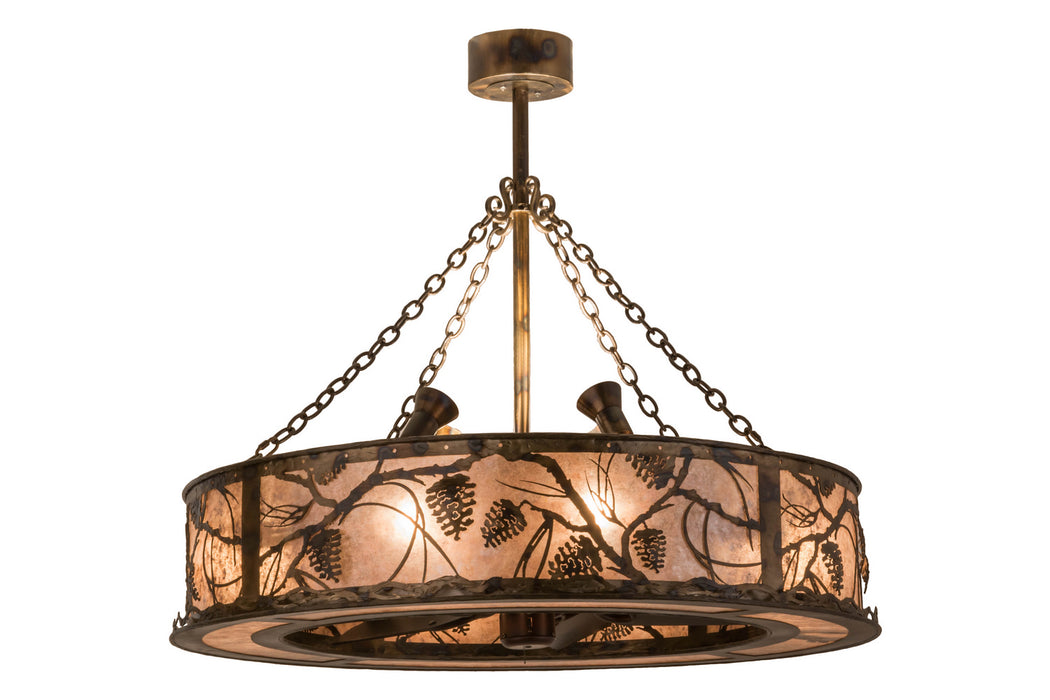 Meyda Tiffany 165557 12 Light Chandel-Air, Antique Copper,Burnished Copper