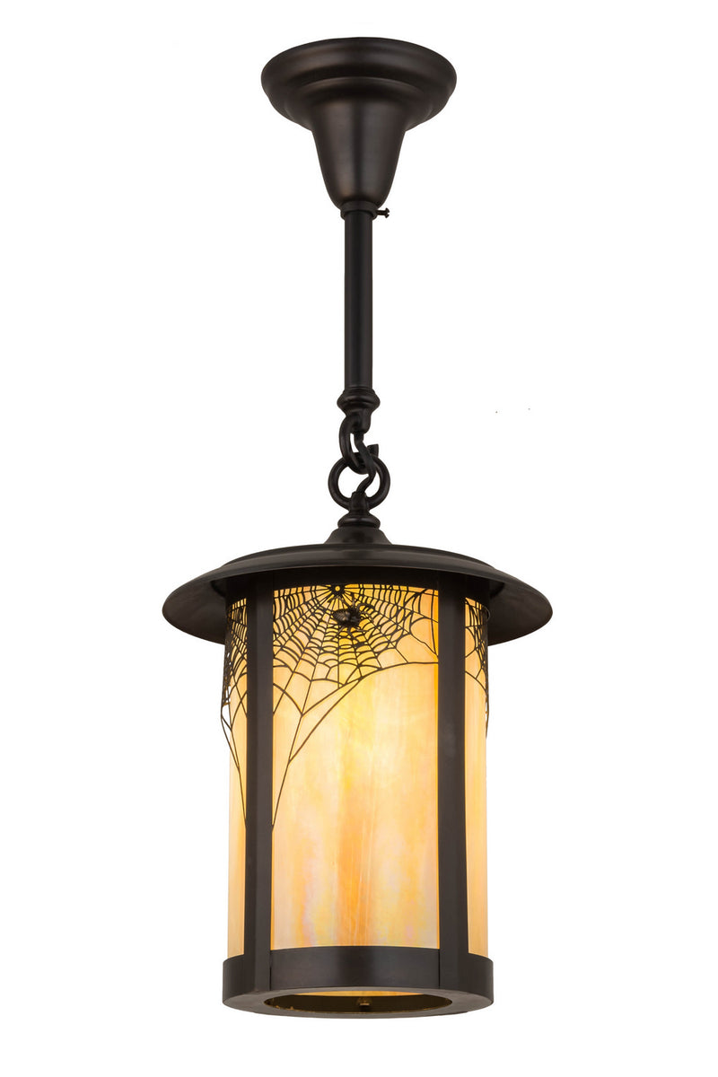 Meyda Tiffany 166014 One Light Pendant, Craftsman Brown