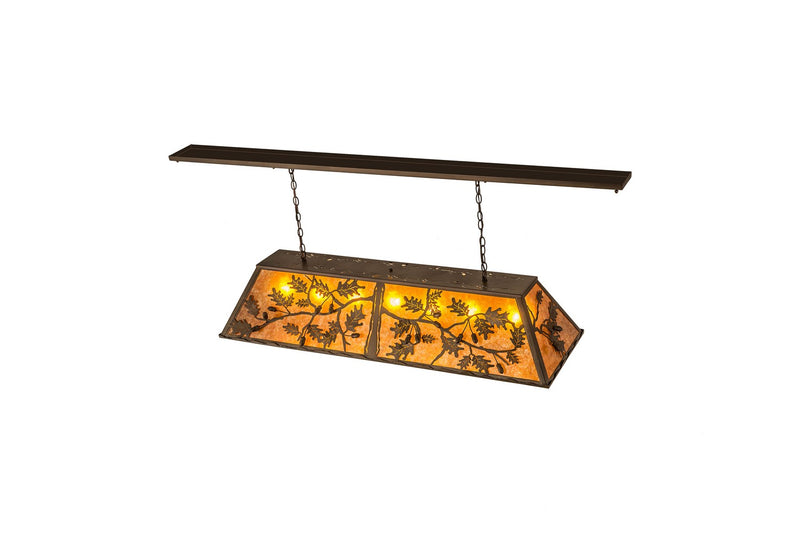 Meyda Tiffany 166417 Nine Light Oblong Pendant, Antique Copper