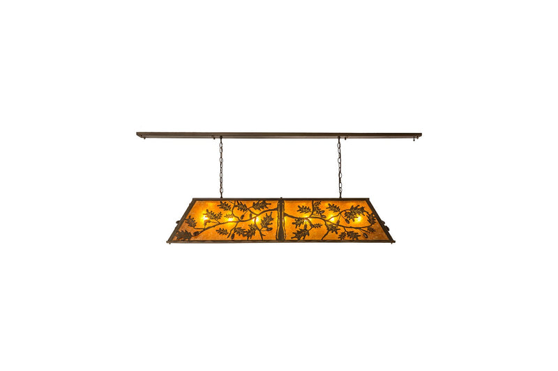 Meyda Tiffany 166417 Nine Light Oblong Pendant, Antique Copper