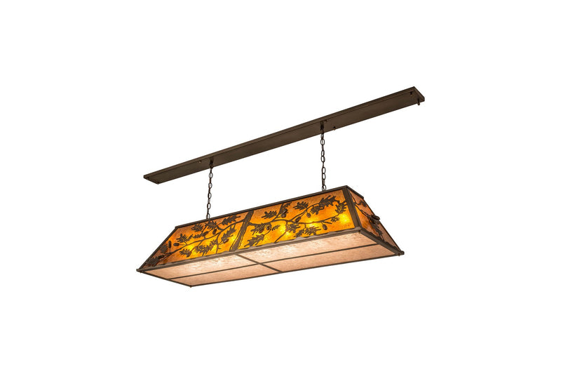 Meyda Tiffany 166417 Nine Light Oblong Pendant, Antique Copper