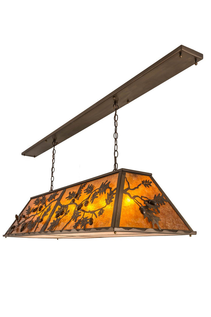 Meyda Tiffany 166417 Nine Light Oblong Pendant, Antique Copper