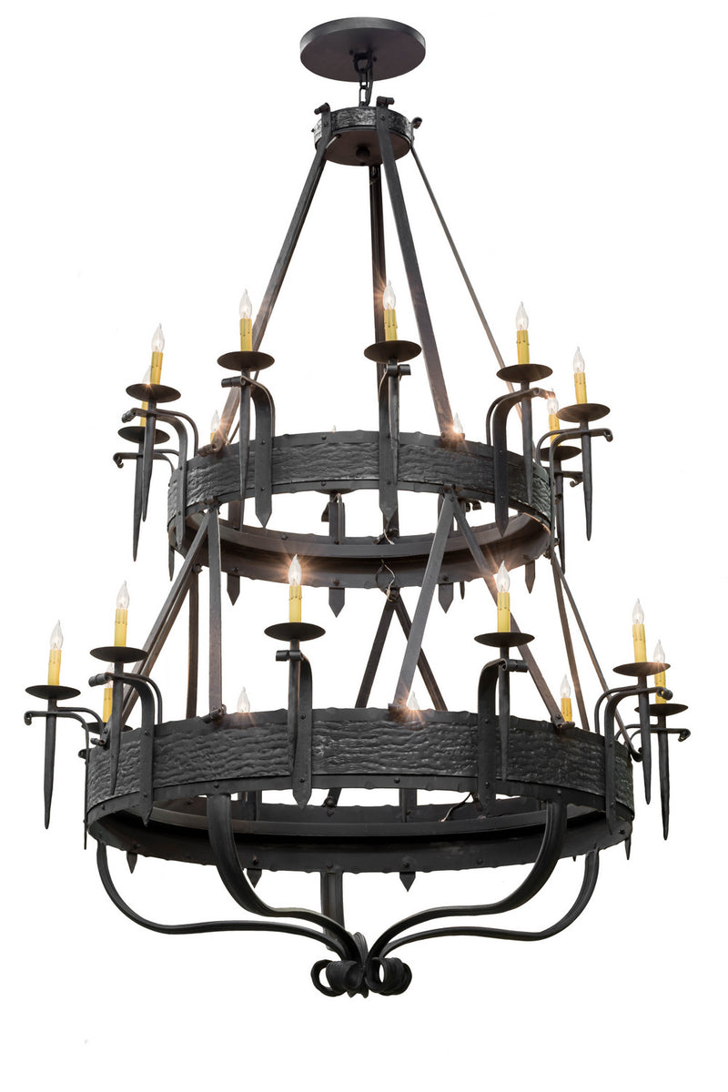 Meyda Tiffany 166715 20 Light Chandelier, Costello Black