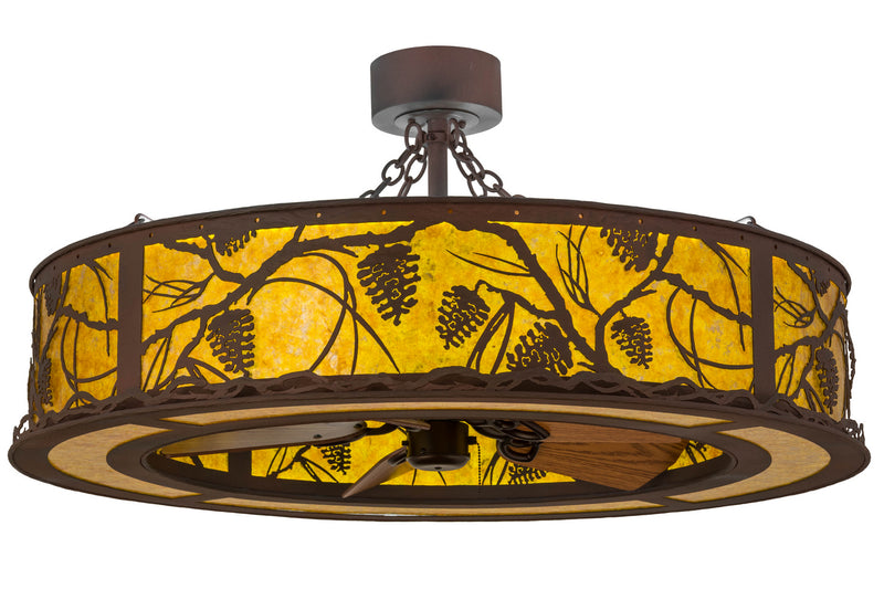 Meyda Tiffany 166742 LED Chandel-Air, Rust,Wrought Iron