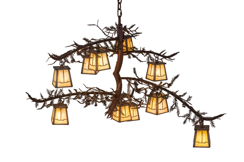 Meyda Tiffany 166759 Ten Light Chandelier, Rust/Wrought Iron