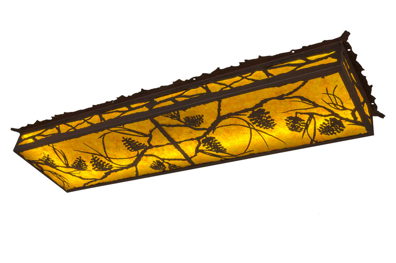 Meyda Tiffany 166763 LED Flushmount, Rust/Wrought Iron