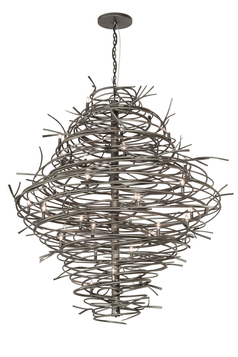 Meyda Tiffany 167116 36 Light Chandelier, Pewter