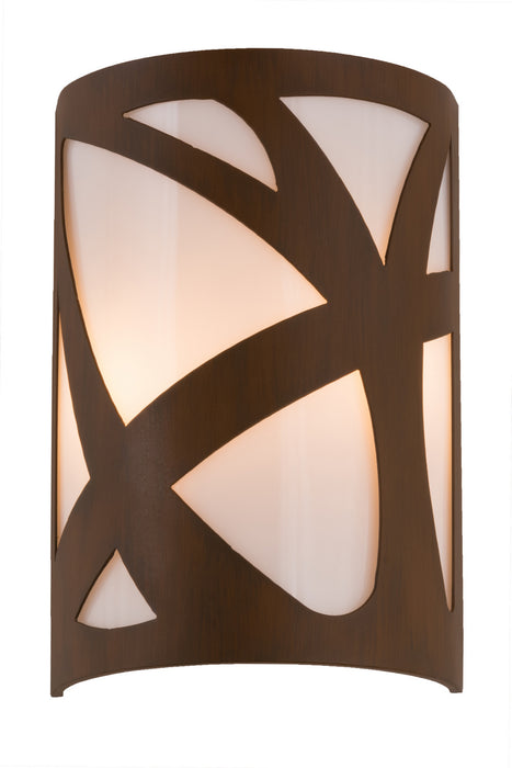 Meyda Tiffany 167588 Two Light Wall Sconce, Rustic Iron
