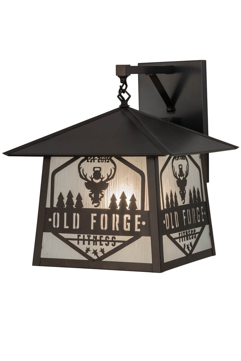 Meyda Tiffany 167626 One Light Wall Sconce, Craftsman Brown
